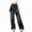 Blue, variant on Wide Leg Jeans for Women Casual Elastic Denim Pants Lightweight Comfort Vintage Workwear Classic Jeans Trousers Blue L