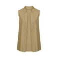 thumbnail image 4 of Yigetop Sleeveless Cardigans for Women! Women's Sleeveless Jackets Cardigan Waistcoat Work Vest Tops Long Vest for Women Sleeveless Khaki 5XL, 4 of 4