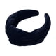 thumbnail image 1 of Diadema Anudada Ancha De Terciopelo, Diadema De Mujer, Aro Para El Cabello, Azul Oscuro, 1 of 7