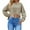 Khaki, variant on Yigetop Long Sleeve Crop Tops for Women, Womens Winter Clothes Fashion Round Neck Solid Color Long Sleeve Tops for Women Crop Lightweight Work Shirts Oversized Crop Tops for Women Beige L