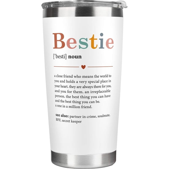 Bestie Gifts for Women - Gifts for Best Friends Women, Friendship Gifts for Women Friends - Best Friend Birthday Gifts, Christmas Gifts for Best Friend, Christmas Gifts for Besties - 20 Oz Tumbler