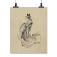 thumbnail image 2 of Print: A Woman, Possibly A Courtesan, Full-Length, Standing, Facing Left, 2 of 4