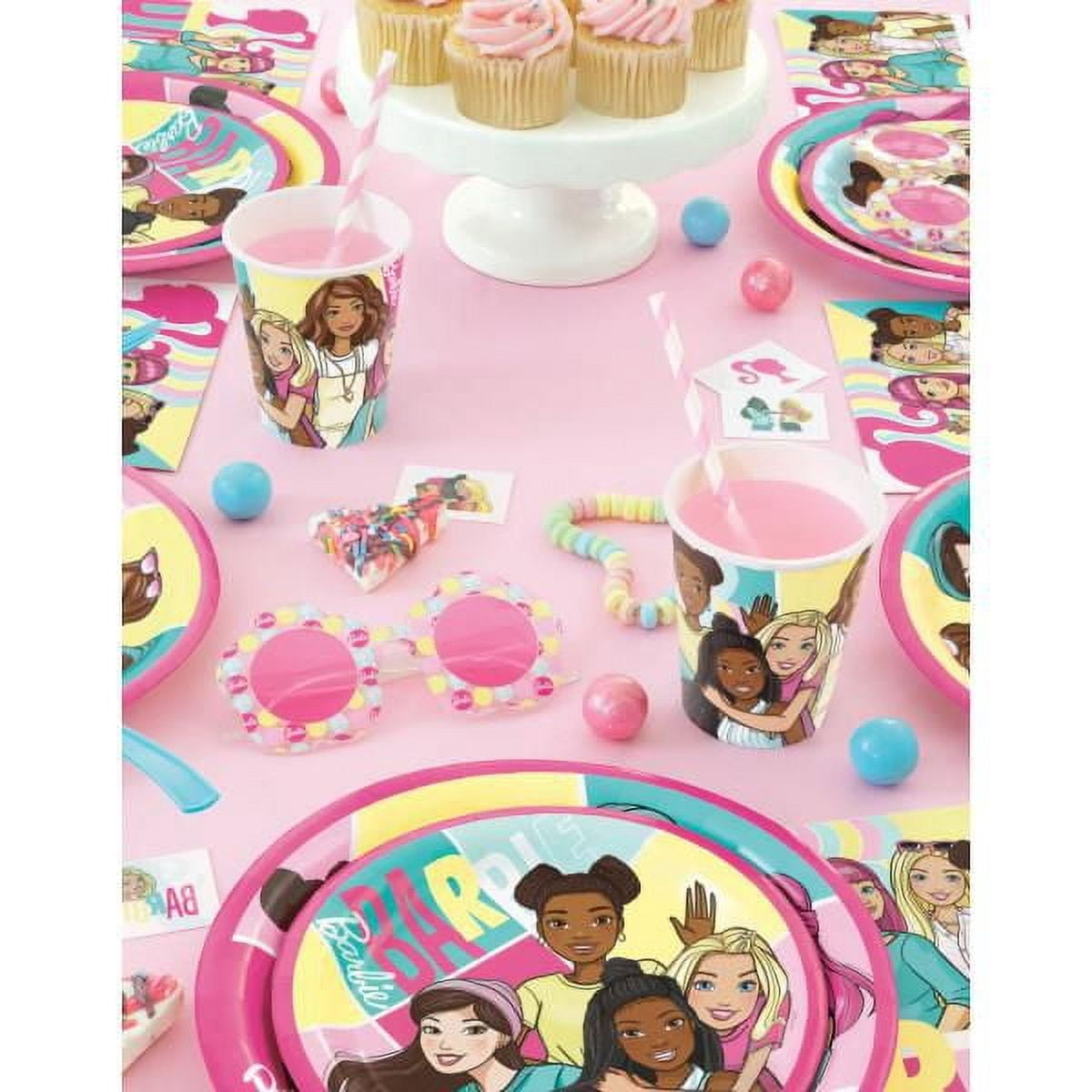 16 serviettes de table en papier barbie de 6,5 po
