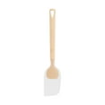 thumbnail image 2 of HOARBOEG 11.5" Food Grade Silicone Scraper Spatula - Heat Resistant to 446°F, Non-Stick & Dishwasher Safe, Hangable Beige Baking Tool for Pots, Pans, Bowls, 2 of 7