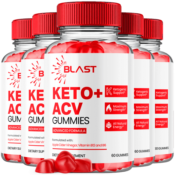 Blast ACV Keto Apple Cider Vinegar Gummies Max Strength ACV Supplement 300 Gummies
