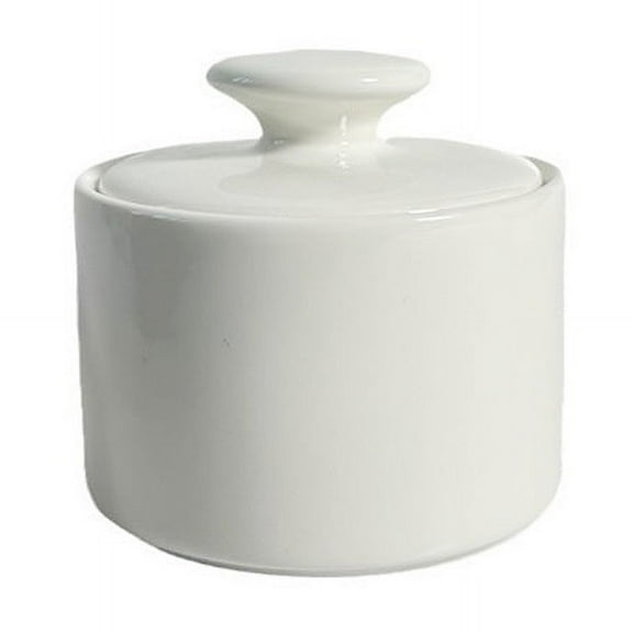 Voiceine Ceramic Sugar Bowl with Lid Sugar Contanier for Coffee Bar Sugar Dispenser Bowl Salt Condiment Pot for Kitchen Counter Sugar Jar 170ml