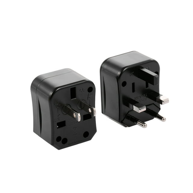 Universal Travel Adapter World Travel Power Adapter Versatile Adapter for UK/US/EU/AU 150+ Countries Plug (Black)