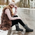 thumbnail image 6 of Ecetana Womens Snow Boots Mid Calf Warm Winter Boots Faux Fur Lining Waterproof Non-Slip Outdoor Shoes, 6 of 6