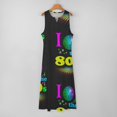 thumbnail image 6 of I Love The 80's Eighties Long Dress Dress for Women Women's Luxury Party Dress, 6 of 8