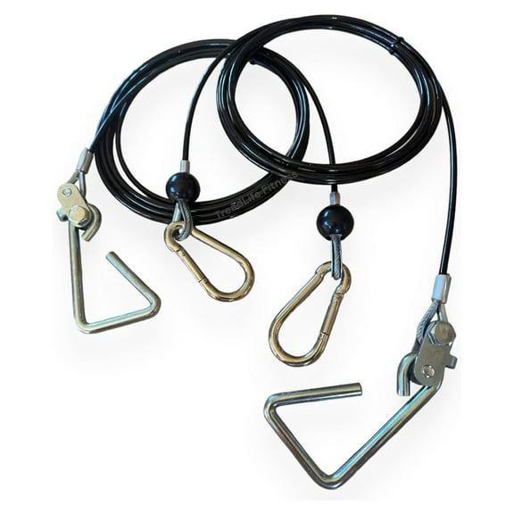 Replacement Cables w/Hook Assembly (2 x Cables) - Replacement for Bowflex Xtreme2 Gyms - 150" Inch - (Pair)