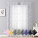 thumbnail image 1 of OVZME 2 paneles de cortinas transparentes de gasa blanca de 72 pulgadas de largo para dormitorio, elegante panel transparente texturizado para puerta Winow, doble bolsillo para barra, tela ligera y tr, 1 of 1