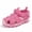 Pink, variant on GYMEPIC Girl Sandals Outdoor Beach Shoes Protective TPR Sole Kids Summer Camp