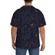 thumbnail image 3 of Fotbe Copper-Gold Gloss Outline Peony Camisa Estampada de Manga Corta para Hombre, Casual de Verano, Estilo Playero, Sin Arrugas-4X-Large, 3 of 5