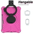 thumbnail image 4 of Kids Friednly Case for iPad Mini 6th Generation 2021, EVA Foam Shoulder Strap Shockproof Protective Case with Pencil Holder Rotated Handle Bracket Stand Heat Dissipation Cover,Rose, 4 of 7