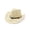 Beige, variant on Shadoumai Women's Bohemian Vintage Cowboy Hat, Hollow Out Breathable Sun Shade Curved Brim Beach Fedora Boho Straw Hat for Vacation
