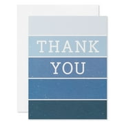 American Greetings Thank You Stationery with Envelopes, Blue Stripes (20-Count)