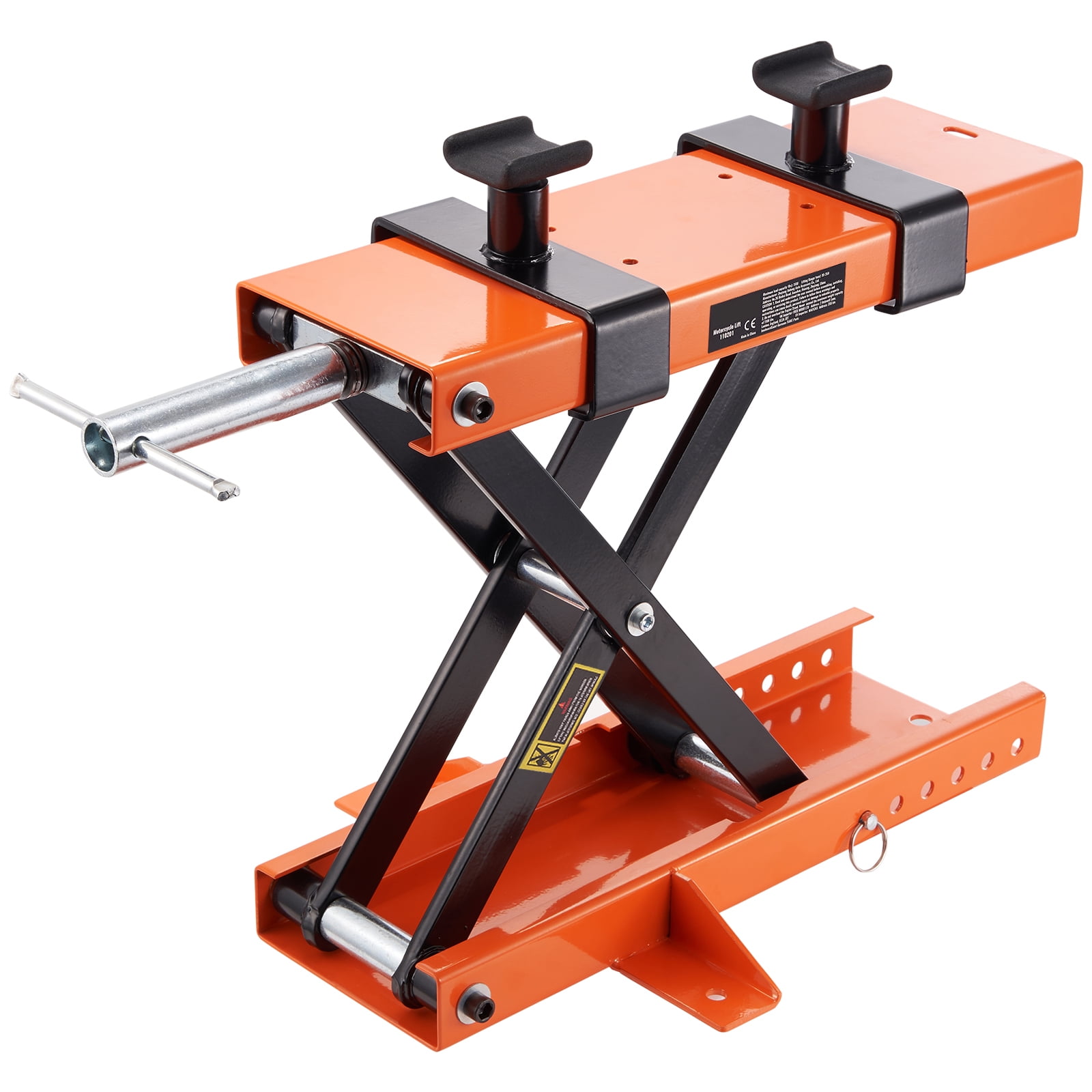 KFFKFF STANDS 1100 lb Motorcycle Lift Scissor Jack with Seat Cushion ATV Off-Road Lift