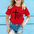 thumbnail image 2 of XEGLSBU Girls T Shirts Size 7-8 Cute Kids Graphic Short Sleeve T Shirt Unisex Casual Tee with Print for Boys and Girls Comfortable Playwear Red Size 9-10 Years, 2 of 4