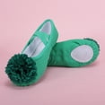 thumbnail image 6 of jianru Ballet Shoes for Girls Elastic Straps Non Slip Soft Sole Floral Canvas Professional Dance Shoes for Toddler Kids, 6 of 9