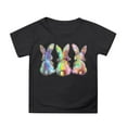 thumbnail image 1 of Xuewenshw Hauts d'Été pour Enfants Manches Pétales Col Rond Décontracté T-Shirts Unis Graphiques pour Tout-Petits, 1 of 4