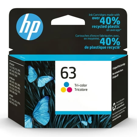 UPC: 0889296267393 | HP 63 Tri-Color Original Ink Cartridge (F6U61AN)