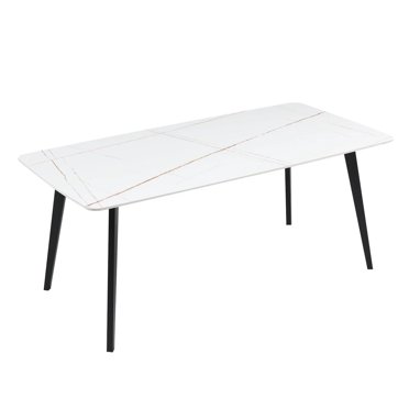 (MH) Cohen Dining Table, White-Wash - Walmart.com
