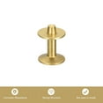 thumbnail image 4 of Uxcell 10 Set 10x3.3x14mm Solid Brass Rivets and Burrs Leather Fastener, Gold Tone, 4 of 5