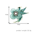 thumbnail image 3 of HomeKingdee Fashion Casual Peacock Flower Brooch - Alloy with Rhinestone Women's and Girls' Brooch Pin for Various Occasions, 3 of 5