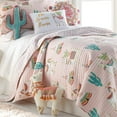 thumbnail image 3 of Levtex Home - Lima Llama Quilt Set - Full/Queen Quilt (88x92in.)+ Two Standard Pillow Shams (26x20in.) - Lots of Llamas in White, Taupe, Orange, Green, Burgandy, Pink - Reversible - Cotton, 3 of 5