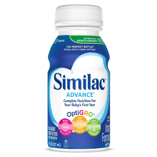 Similac Advance ReadytoFeed Baby Formula with Iron, DHA, Lutein, 8fl