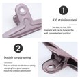 thumbnail image 4 of Large Paper Clip 30cm/11.81Inch Long Stainless Steel Binder Paper Clip Large File Clamp Hold 550Sheets Office Supplies silver, 4 of 5