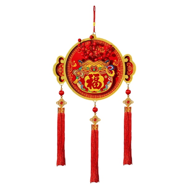 Decoración de año Nuevo Chino 2026, colgante tradicional de la con forma de caballo para inauguración de casas, tiendas y puertas festivas. estilo B