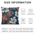 thumbnail image 5 of Creowell Spring Floral Throw Pillow Covers,Decorativewhite Red Peony Flowers Cushion Cover Digital Blended Hidden Zipperl Decorative Pillowcases for Hair Skin Square Multi-Size, 5 of 5