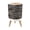Color 3, variant on Small Trash Can with Lid Retro 70s sunset abstract rainbow stripe wave groovy 1.8 Gallon Dog Proof Trash Can Round Garbage Can Waste Bin Wastebasket for Bathroom Bedroom Living Room