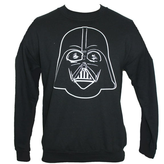 Star Wars Pullover Sweatshirt - Darth Vader Line Drawing Face (X-Large)