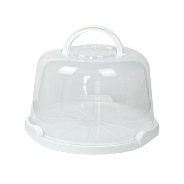 Porta tartas con asa transparente multifuncional para magdalenas, tartas, galletas y postres 8 pulgadas