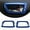 Blue, variant on TINKI ABS Inner Car Look Interior Door Handle Panel Cover Trim Fit for Toyota Tacoma 2016 2017 2018 2019 2020 2021 2022 2023 Interior Door Handle Frame