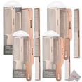 thumbnail image 1 of Four Packs BaByliss Pro Barberology RoseFX Metal Comb Set 9" Clipper Comb and 7.5" Cutting Comb Rose Gold, 1 of 3