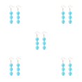 thumbnail image 1 of Qarigey 1 par de pendientes de gancho, pendientes estéticos, pendientes, joyería de novia, azul Type2 NO2 Qarigey CBP263167, 1 of 6