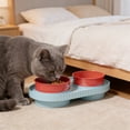 thumbnail image 6 of LEFXSMR Cat & Dog Bowls, Spill-proof Pet Cat Feeder for Drinking & Feeding, Slanted Cat Water Bowl for Pets Home Use, Blue, 6 of 6