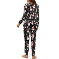 thumbnail image 5 of DISNIMO Snowman Snowflake Printed Women's 2 Piece Lounge Sets Long Sleeve Sleepwear with Long Pants Soft Comfy Nightwear with Pockets Christmas Pajama Outfits, M, 5 of 7