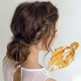 thumbnail image 2 of Unique Bargains 1 Pc Tie Triangle Ribbon Scrunchies Yellow, 2 of 5