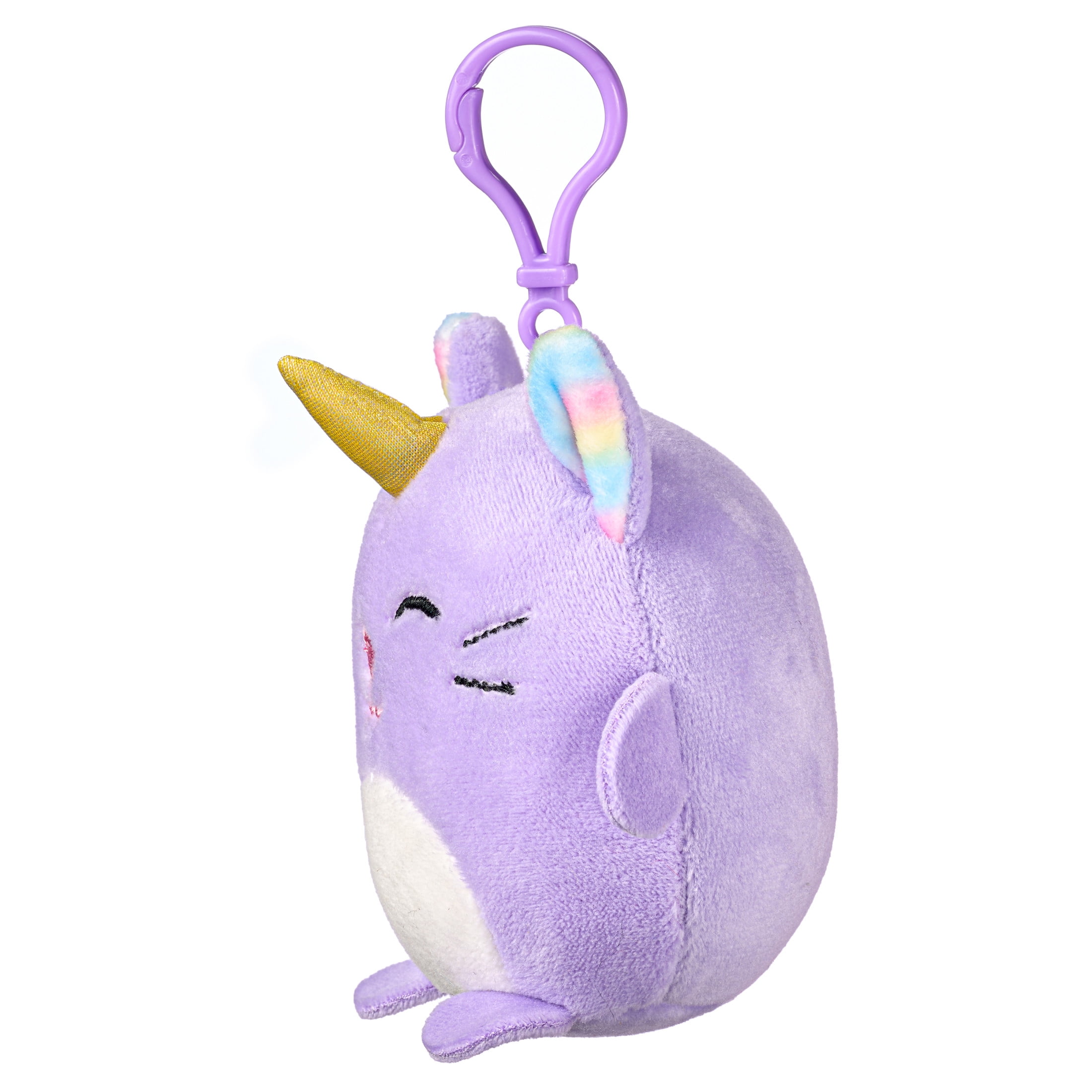 American Greetings 4 in. Plush Unicorn Cat Backpack Clip (1-Count)