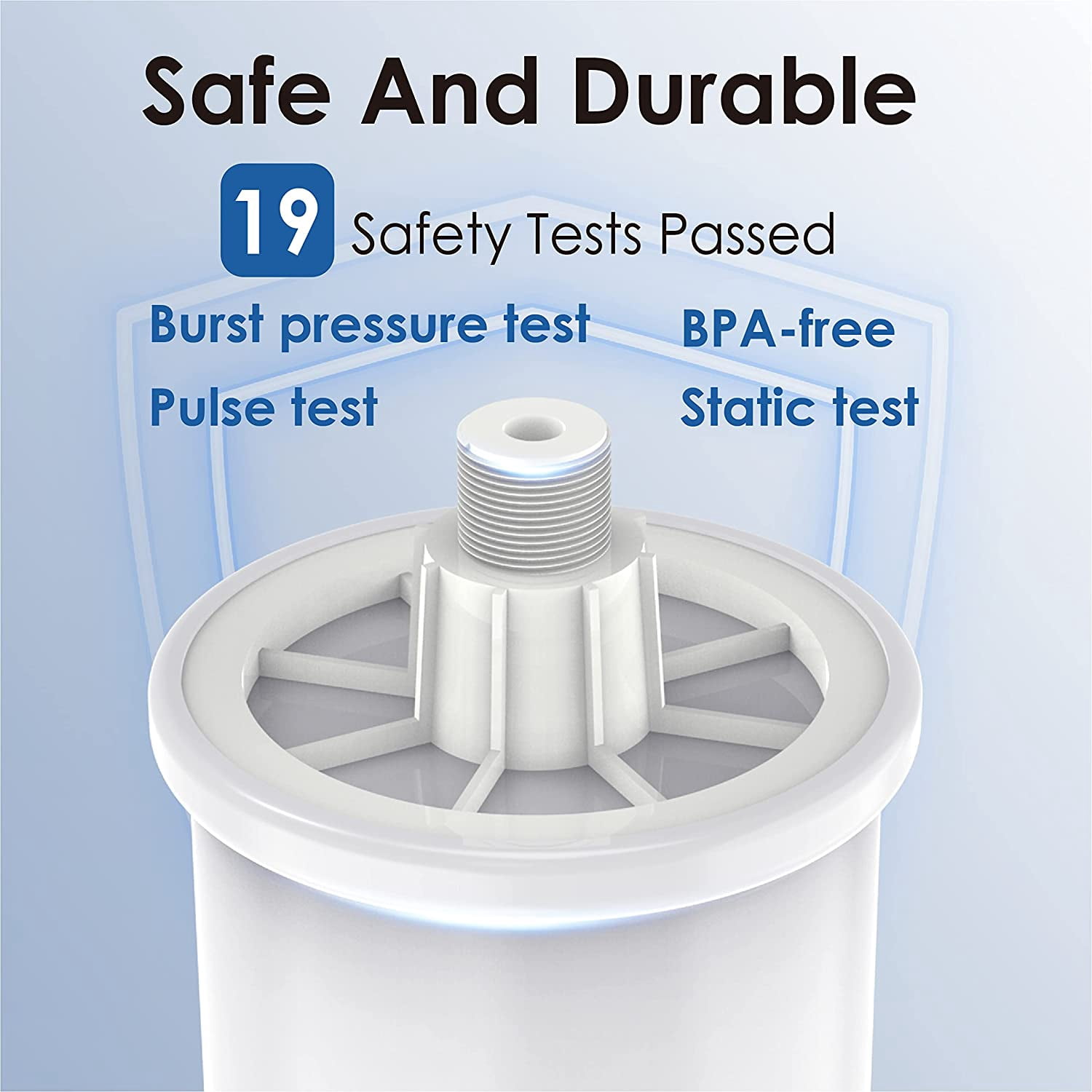 Waterdrop PMT Mini Water Pressure Tank for G3, G2, G2P600, D6, D4, 0.26-Gallon Pressurized Storage Water Tank for Tankless Reverse Osmosis System PD400,PD500,PD600,PX500,PX500-A with 1/4" Water Tubing