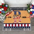 thumbnail image 2 of SIfdSeng Custom Last Name Doormat for 4th of July Patriotic Front Door Welcome Mat with and Design, 2 of 8