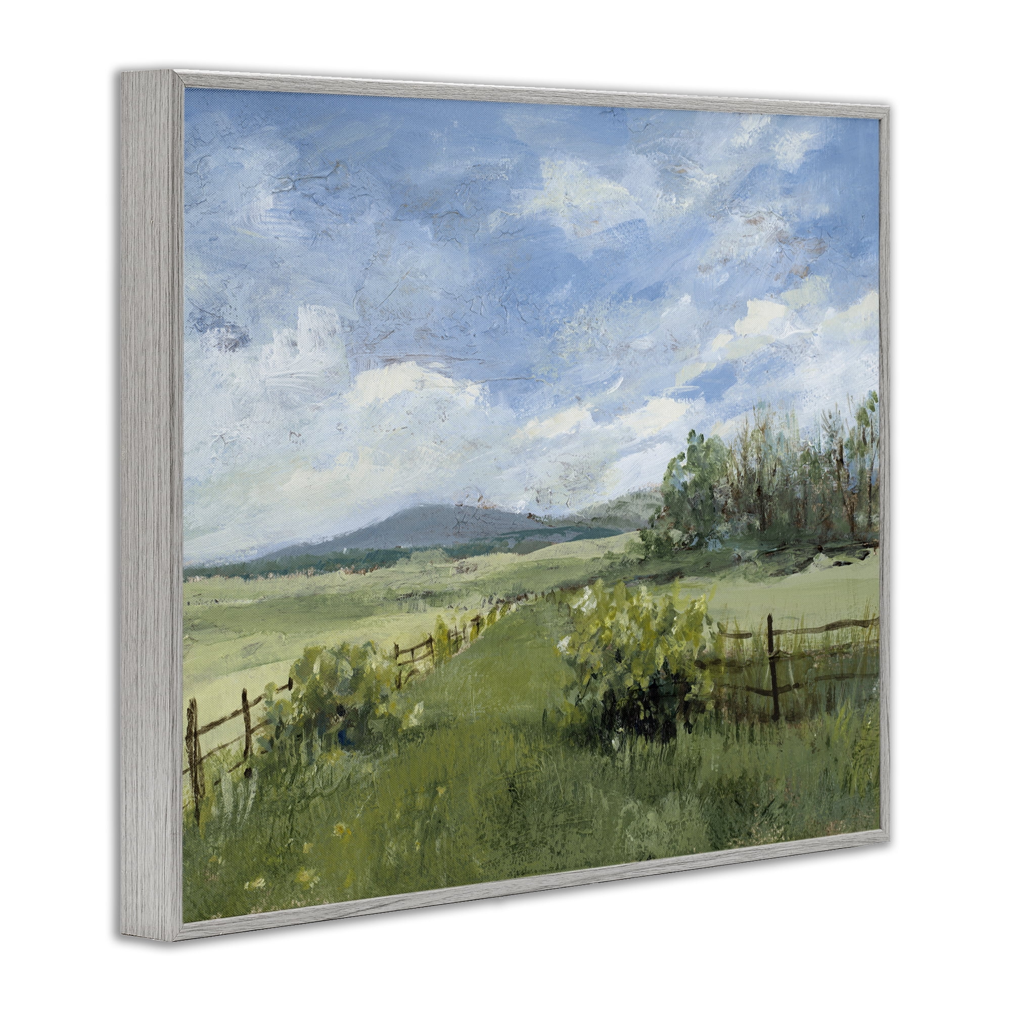 Stupell Industries Thank You Nature Landscape Gray Framed Giclee Art, design by Lanie Loreth