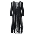 thumbnail image 3 of Ketyyh-chn99 Casual Dresses for Women Swing Dress Pockets Boho Beach Casual Long Knitted Dresses Black,L, 3 of 5