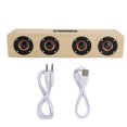 thumbnail image 1 of Rewera 12W W8 Altavoz de madera con sonido Bluetooth Tyrant TV compatible con tarjeta enchufable/FM/recepción de mensajes de voz (Log Wood Grain (versión en inglés)), 1 of 8
