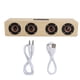 thumbnail image 1 of Altavoz de TV Tyrant con sonido Bluetooth de madera W8 de 12W compatible con tarjeta enchufable/FM/recepción de mensajes de voz (grano de madera de registro (versión en inglés)), 1 of 8