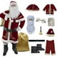 thumbnail image 5 of Disfraz de Navidad de talla grande de Papá Noel con chal, vestido de Navidad para mujer adulta, ropa de actuación escénica, conjunto completo, ropa para hombre, 5 of 5